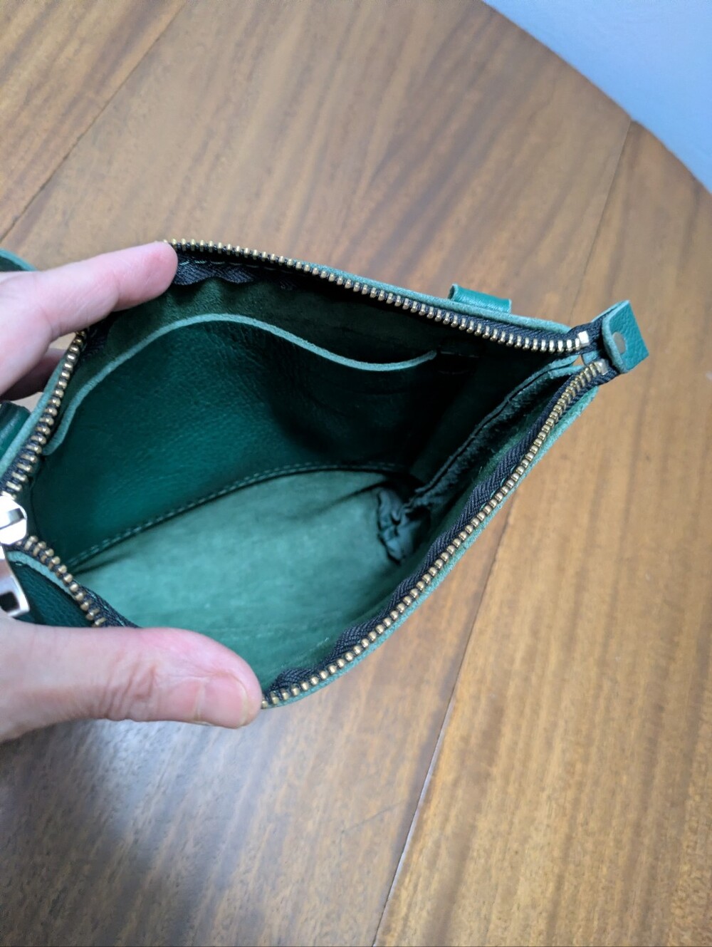 Portland Leather Goods Bag/Purse. Used Once. Soft Leather Very Clean Condition - Picture 7 of 8